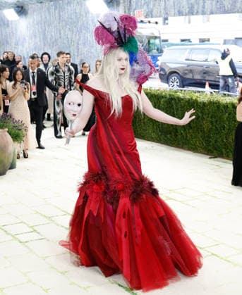 Gwendoline Christie arrives on the red carpet for the 2026 Met Gala celebrating Costume Art at The Metropolitan Museum of Art on Monday, May 4, 2026 in New York City.  NYP20260504353 JOHNxANGELILLO