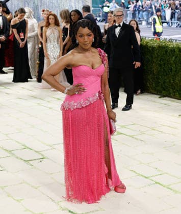 Angela Bassett arrives on the red carpet for the 2026 Met Gala celebrating Costume Art at The Metropolitan Museum of Art on Monday, May 4, 2026 in New York City.  NYP20260504395 JOHNxANGELILLO