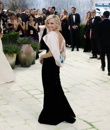 Tory Burch arrives on the red carpet for the 2026 Met Gala celebrating Costume Art at The Metropolitan Museum of Art on Monday, May 4, 2026 in New York City.  NYP20260504381 JOHNxANGELILLO