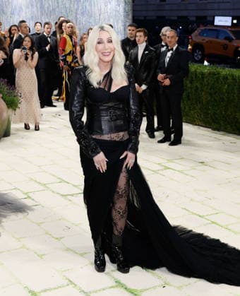 Cher arrives on the red carpet for the 2026 Met Gala celebrating Costume Art at The Metropolitan Museum of Art on Monday, May 4, 2026 in New York City.  NYP2026050471 JOHNxANGELILLO