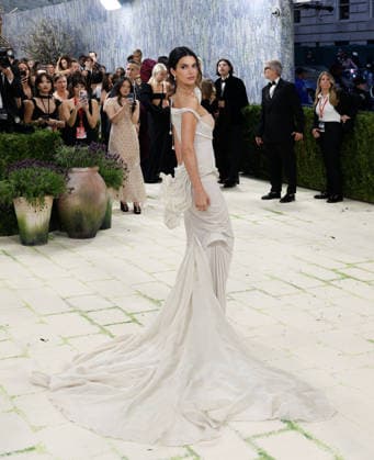 Kendall Jenner arrives on the red carpet for the 2026 Met Gala celebrating Costume Art at The Metropolitan Museum of Art on Monday, May 4, 2026 in New York City.  NYP2026050463 JOHNxANGELILLO