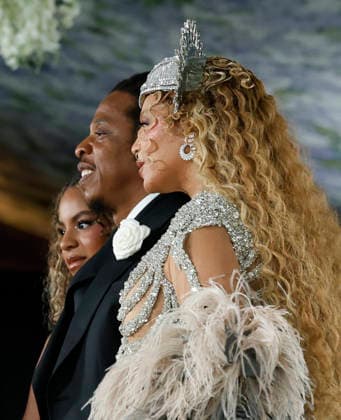 Jay-Z, Blue Ivy and Beyoncé arrive on the red carpet for the 2026 Met Gala celebrating Costume Art at The Metropolitan Museum of Art on Monday, May 4, 2026 in New York City.  NYP202605045015 JOHNxANGELILLO