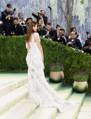 Daisy Edgar-Jones arrives on the red carpet for the 2026 Met Gala celebrating Costume Art at The Metropolitan Museum of Art on Monday, May 4, 2026 in New York City.  NYP2026050506 JOHNxANGELILLO