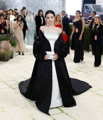 Karina arrives on the red carpet for the 2026 Met Gala celebrating Costume Art at The Metropolitan Museum of Art on Monday, May 4, 2026 in New York City.  NYP20260504407 JOHNxANGELILLO