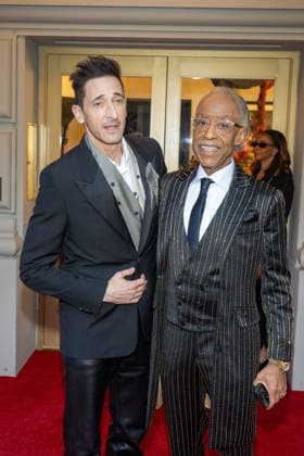 The Pierre Hotel: 2026 Met Gala Departures, New York, USA - 04 May 2026 (L-R) Adrien Brody and Rev. Al Sharpton depart the Pierre Hotel for 2026 Met Gala on May 04, 2026 in New York City. New York United States Copyright: xRonxAdarx xSOPAxImagesx _radar_pierre_20260504_01061