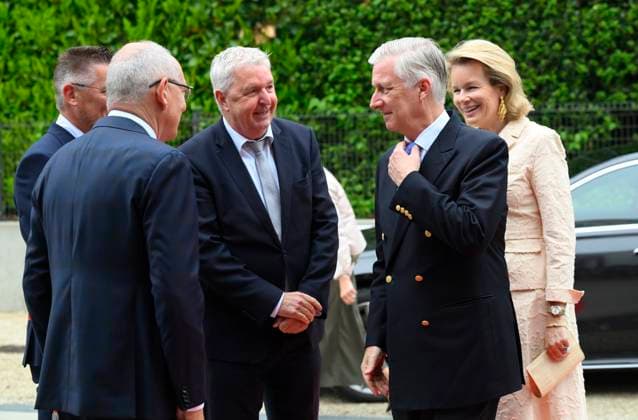King Philippe And Queen Mathilde Visit The Province of Flemish Brabant VLAAMS-BRABANT, BELGIUM - MAY 05: King Philippe of Belgium and Queen Mathilde of Belgium pictured visiting VUB Photonics-campus en VUB STEAM Academie in Pajottegem during a trip to the province of Flemish Brabant on May 05, 2026 in Vlaams-Brabant, Belgium, 05 05 2026 Vlaams-Brabant Belgium  Copyright: xPhilipxReynaersx
