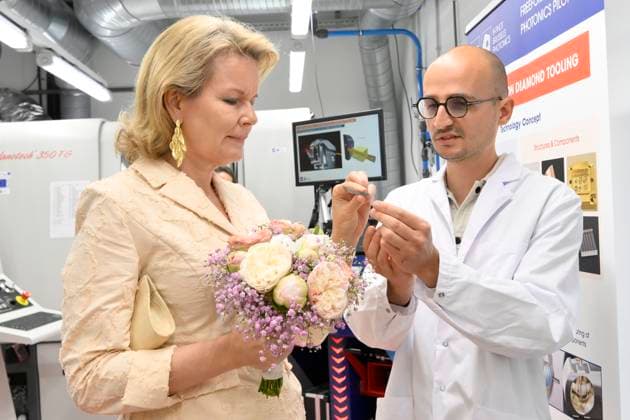 King Philippe And Queen Mathilde Visit The Province of Flemish Brabant VLAAMS-BRABANT, BELGIUM - MAY 05: King Philippe of Belgium and Queen Mathilde of Belgium pictured visiting VUB Photonics-campus en VUB STEAM Academie in Pajottegem during a trip to the province of Flemish Brabant on May 05, 2026 in Vlaams-Brabant, Belgium, 05 05 2026 Vlaams-Brabant Belgium  Copyright: xPhilipxReynaersx
