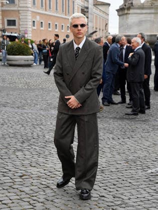 Rome, 71st David di Donatello Awards, Arrivals at the Quirinale Palace. Pictured: Francesco Gheghi.  Copyright: xVincenzoxLandix xipa-agency.netx xDxAvanzo Provvisionatox IPA_Agency_IPA74449710