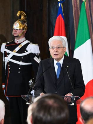 Rome, 71st edition of the David di Donatello Awards, Ceremony at the Quirinale. In the photo: the President of the Republic Sergio Mattarella.  Copyright: xMarcoxProvvisionatox xipa-agency.netx xDxAvanzo Landi Provvisionatox IPA_Agency_IPA74451041