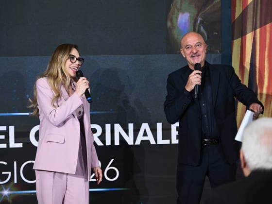 Rome, 71st edition of the David di Donatello Awards, Ceremony at the Quirinale. In the photo: Ornella Muti, Claudio Bisio  Copyright: xMarcoxProvvisionatox xipa-agency.netx xDxAvanzo Landi Provvisionatox IPA_Agency_IPA74451177