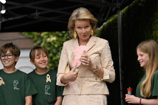 King Philippe And Queen Mathilde Visit The Province of Flemish Brabant VLAAMS-BRABANT, BELGIUM - MAY 05: King Philippe of Belgium and Queen Mathilde of Belgium pictured visiting VUB STEAM Academie in Pajottegem during a trip to the province of Flemish Brabant on May 05, 2026 in Vlaams-Brabant, Belgium, 05 05 2026 Vlaams-Brabant Belgium  Copyright: xPhilipxReynaersx
