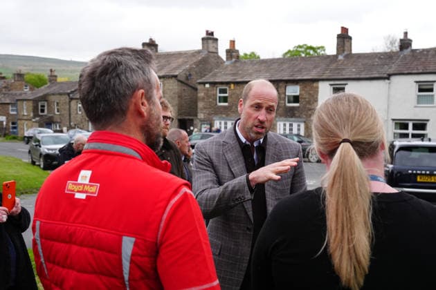The Prince of Wales visits Yorkshire The Prince of Wales visits the village of Bainbridge to highlight rural communities and sustainability, in North Yorkshire, UK, on the 5th May 2026. Picture by Owen Humphreys WPA-Pool Bainbridge Yorkshire United Kingdom  WHA-0817