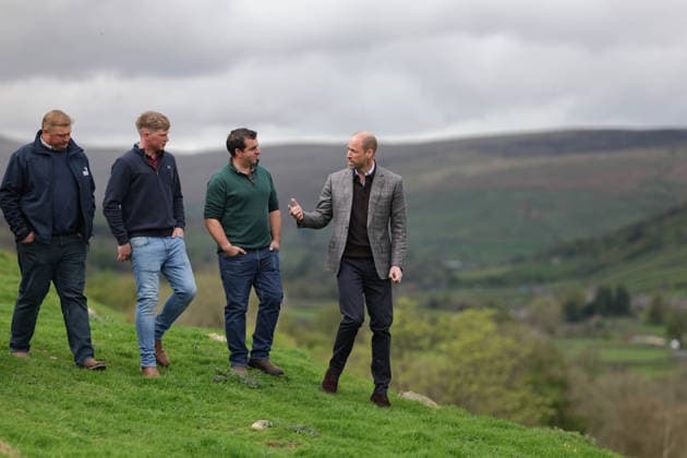 The Prince of Wales Visits North Yorkshire 05 05 2026. Bainbridge, UK. The Prince of Wales during a visit to the River Bain Hydro. The Prince saw the hydro plant in action, met with the community members who own and maintain the site, and learned about its eco credentials and how it could be replicated in other locations across the UK., Credit:Pete Maclaine Avalon United Kingdom, England, Bainbridge  Copyright: xPetexMaclainex xAvalonx 1096763878