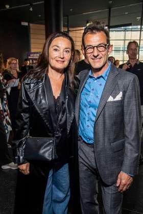 ABB DRACULA- Jacqueline Macaulay und Hans Werner Meyer auf dem blauen Teppich bei der Pemiere von Dracula - Das Musical im BlueMax Theater am 05.05.2026 in Berlin Berlin Deutschland