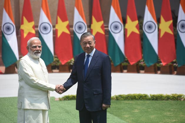 India - Vietnam To Lam, President of Vietnam meets Prime Minister Narendra Modi in New Delhi, India on Wednesday May 06, 2026. The two leaders are expected to hold wide-ranging discussions covering bilateral cooperation, as well as regional and global issues. New Delhi Delhi India Copyright: xSondeepxShankarx