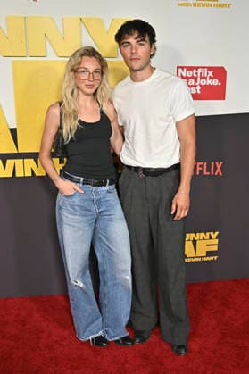 Brynn Rumfallo und Sterling Retzlaff beim Live-Event der Netflix-Talentshow Funny AF with Kevin Hart im United Theater. Los Angeles, 05.05.2026