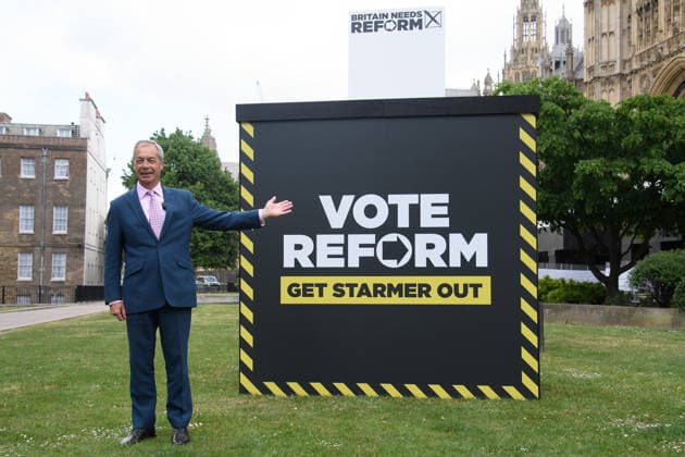 Reform UK Local Elections Photo Call at College Green, London, UK - Wed 6 May 2026 Nigel Farage - Reform UK Leader at a photocall for Reform UK s Local Election at College Green in London, England, UK on Wednesday 6 May, 2026., Credit:Justin Ng Avalon UK, England, London, College Green  Copyright: xJustinxNgx xAvalonx 1096898002