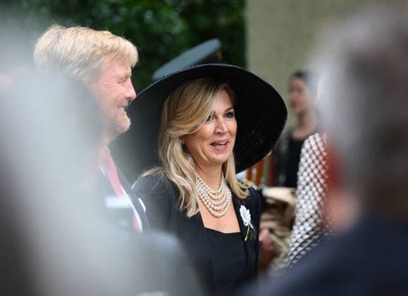 Dutch Royals Visit the 2026 Venice Art Biennale - Venice Willem-Alexander of the Netherlands and Máxima of the Netherlands visit the Dutch Pavilion in Venice, Italy on May 6, 2026. Photo by Matteo Chinellato IPA ABACAPRESS.COM Venice Italy  Copyright: xIPA ABACAx