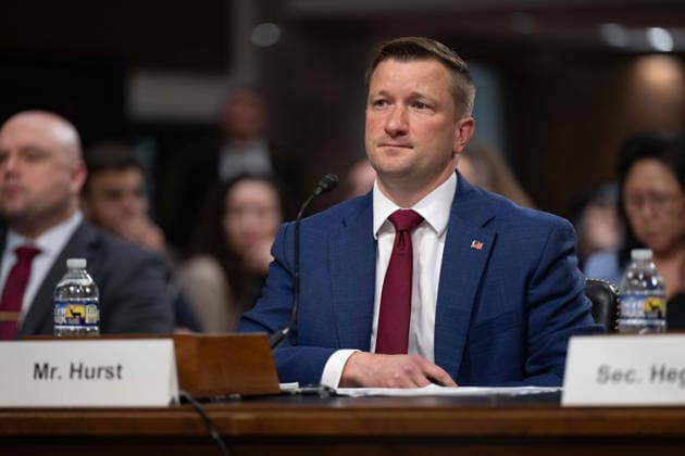 May 6, 2026, Washington, Dc, United States of America: Pentagon Chief Financial Officer Jules Hurst III listens to a question during testimony before the Senate Armed Services Committee on Capitol Hill, April 30, 2026 in Washington, D.C. Washington United States of America - ZUMAp138 20260506_zaa_p138_032 Copyright: xPo1xEricxBrann Dodx