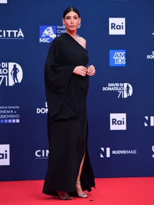Rome, 71st David di Donatello Awards, Red Carpet. Pictured is a pregnant Giorgia Venturini.  Copyright: xVincenzoxLandix xipa-agency.netx xDxAvanzo Provvisionatox IPA_Agency_IPA74474481