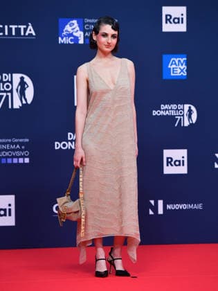 Rome, 71st David di Donatello Awards, Red Carpet. Pictured: Tecla Insolia  Copyright: xVincenzoxLandix xipa-agency.netx xDxAvanzo Provvisionatox IPA_Agency_IPA74474503
