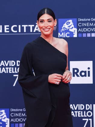 Rome, 71st David di Donatello Awards 2026 - Red Carpet. Pictured: Giorgia Venturini (pregnant)  Copyright: xMarcoxProvvisionatox xipa-agency.netx xDxAvanzo Landi Provvisionatox IPA_Agency_IPA74474633