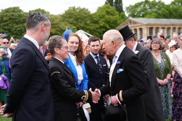 . 06 05 2026. London, United Kingdom. King Charles III and Queen Camilla at a Buckingham Palace Garden Party in London.  xPoolx xi-Imagesx IIM-26751-0010