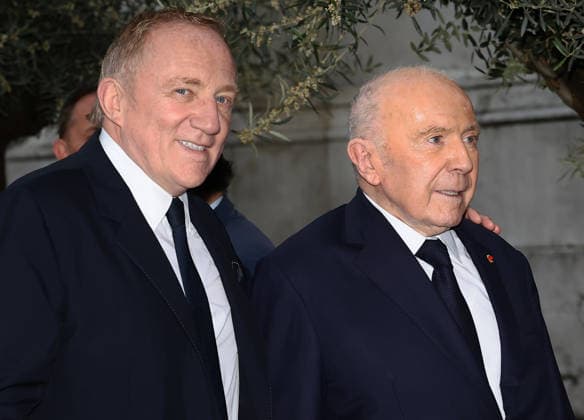 Gala dinner at the Pinault family s Giorgio Cini Foundation. Pictured: François-Henri Pinault (left) and François Pinault (right).  Copyright: xMatteoxChinellatox xipa-agency.netx xipa-agency.netx xMatteoxChinellatox IPA_Agency_IPA74477066