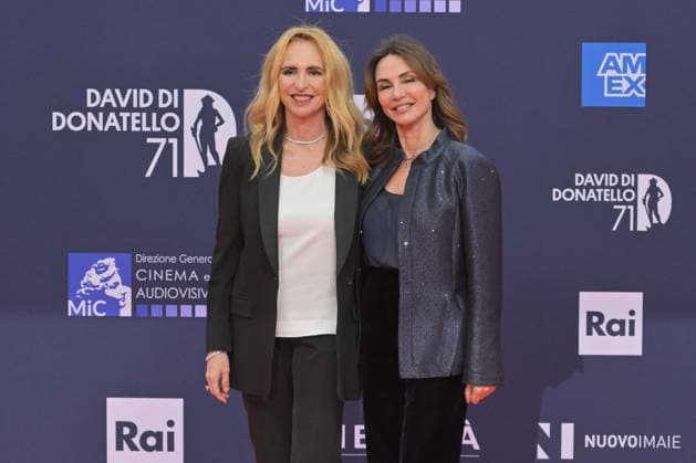 Foto IPP - Roberto Bettacchi Gruppo Editoriale LiveMedia Roma 06 05 2026 Nella foto: Federica and Paola Lucisano attend the photocall during the 71th David Di Donatello at Cinecitta Studios on May 06, 2026 in Rome, Italy Italy Photo Press - World Copyright 71^ Edizione David di Donatello