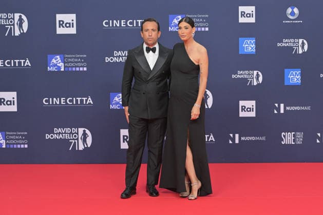 News - 71^ Edizione David di Donatello 2026 - Cerimonia di Premiazione Omar rammal e Dina Taddia attend the photocall during the 71th David Di Donatello at Cinecitta Studios on May 06, 2026 in Rome, Italy Roma Roma Italy Copyright: xRobertoxBettacchix xLiveMediax LPN_2434633