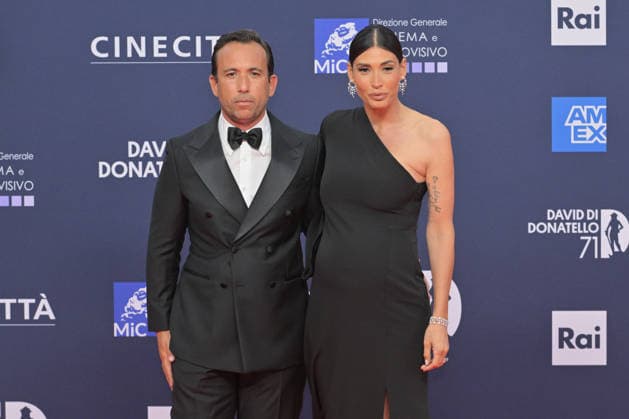 News - 71^ Edizione David di Donatello 2026 - Cerimonia di Premiazione Omar rammal e Dina Taddia attend the photocall during the 71th David Di Donatello at Cinecitta Studios on May 06, 2026 in Rome, Italy Roma Roma Italy Copyright: xRobertoxBettacchix xLiveMediax LPN_2434634