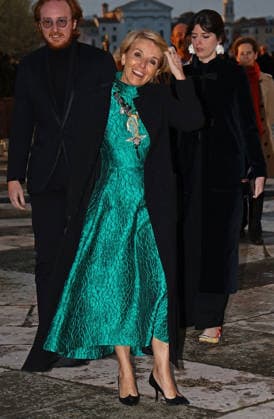 Gala dinner at the Pinault family s Giorgio Cini Foundation. Pictured: Patrizia Sandretto Re Rebaudengo  Copyright: xMatteoxChinellatox xipa-agency.netx xipa-agency.netx xMatteoxChinellatox IPA_Agency_IPA74478552