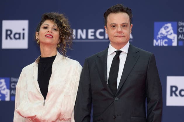 Dalal Suleiman and Lino Musella attend the red carpet of the 71st David Di Donatello italian cinema awards at Cinecitta in Rome (Italy) on May 6, 2026. andreaxstaccioli