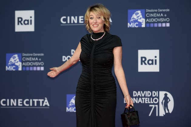 Valeria Bruni Tedeschi attends the red carpet of the 71st David Di Donatello italian cinema awards at Cinecitta in Rome (Italy) on May 6, 2026. andreaxstaccioli