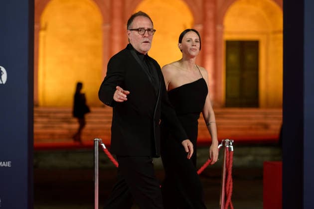 Valerio Mastandrea and Valentina Avenia attend the red carpet of the 71st David Di Donatello italian cinema awards at Cinecitta in Rome (Italy) on May 6, 2026. andreaxstaccioli
