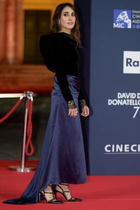 Silvia D Amico attends the red carpet of the 71st David Di Donatello italian cinema awards at Cinecitta in Rome (Italy) on May 6, 2026. andreaxstaccioli