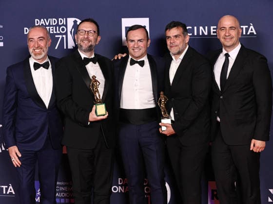 Rome, 71st edition of the David di Donatello Awards, Red Carpet winners - Pictured: Riccardo Tinnirello, Alessandro Araimo, guests  Copyright: xMarcoxProvvisionatox xipa-agency.netx xDxAvanzo Landi Provvisionatox IPA_Agency_IPA74480908