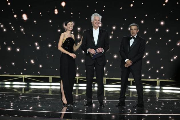 Rome, 71st David di Donatello Awards, Broadcast. Pictured: Bianca Balti, Flavio Insinna, Matthew Modine  Copyright: xMaurizioxD Avanzox xipa-agency.netx xDxAvanzo Provvisionato Landix IPA_Agency_IPA74481459