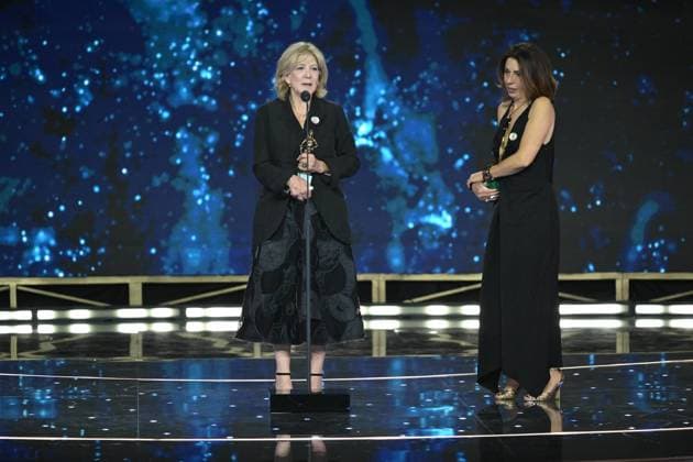 Rome, 71st David di Donatello Awards, Broadcast. In the photo: Maria Rita BARBERA - Gaia CALDERONE  Copyright: xMaurizioxD Avanzox xipa-agency.netx xDxAvanzo Provvisionato Landix IPA_Agency_IPA74481494