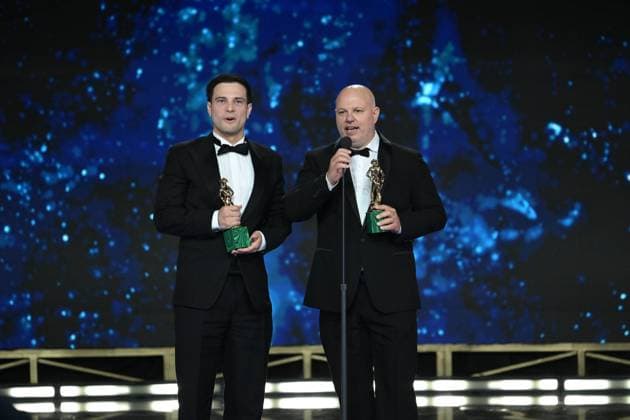 Rome, 71st David di Donatello Awards, Broadcast. Pictured: Andrea Lo Priore, Stefano Leoni  Copyright: xMaurizioxD Avanzox xipa-agency.netx xDxAvanzo Provvisionato Landix IPA_Agency_IPA74481569