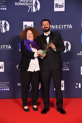 Rome, 71st edition of the David di Donatello Awards, Awards, In the photo: Dina Taddia Omar Rammal  Copyright: xVincenzoxLandix xipa-agency.netx xVincenzoxLandix IPA_Agency_IPA74481627