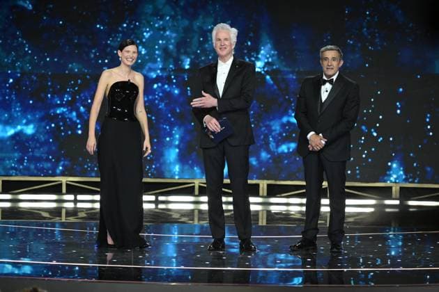 Rome, 71st David di Donatello Awards, Broadcast. Pictured: Bianca Balti, Flavio Insinna, Matthew Modine  Copyright: xMaurizioxD Avanzox xipa-agency.netx xDxAvanzo Provvisionato Landix IPA_Agency_IPA74481463