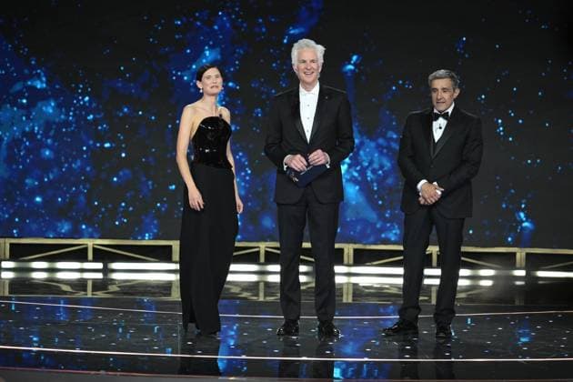 Rome, 71st David di Donatello Awards, Broadcast. Pictured: Bianca Balti, Flavio Insinna, Matthew Modine  Copyright: xMaurizioxD Avanzox xipa-agency.netx xDxAvanzo Provvisionato Landix IPA_Agency_IPA74481466