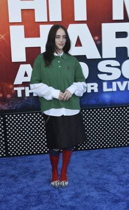 Billie Eilish at arrivals for BILLIE EILISH - HIT ME HARD AND SOFT: THE TOUR (LIVE IN 3D) Premiere, Westwood Village Theatre, Los Angeles, CA, May 06, 2026. Photo By: Elizabeth Goodenough Everett Collection BILLIE EILISH - HIT ME HARD AND SOFT: THE TOUR (LIVE IN 3D) Premiere PUBLICATIONXNOTxINxCANxCHNxFRAxITAxJPNxNORxPOLxRUSxESPxUKxUSA