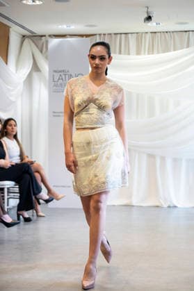 Summer Fashion Week Latam 2026 in Madrid, Spain - 6 MAY 2026. A model walks the runway at the Paulina Luna fashion show during the Summer Fashion Week Latam 2026 at the Pons Foundation. Madrid Spain Copyright: xAtilanoxGarciax xSOPAxImagesx photos17723