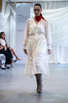 Summer Fashion Week Latam 2026 in Madrid, Spain - 6 MAY 2026. A model walks the runway at the Paulina Luna fashion show during the Summer Fashion Week Latam 2026 at the Pons Foundation . Madrid Spain Copyright: xAtilanoxGarciax xSOPAxImagesx photos17730