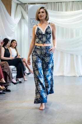 Summer Fashion Week Latam 2026 in Madrid, Spain - 6 MAY 2026. A model walks the runway at the Paulina Luna fashion show during the Summer Fashion Week Latam 2026 at the Pons Foundation . Madrid Spain Copyright: xAtilanoxGarciax xSOPAxImagesx photos17734