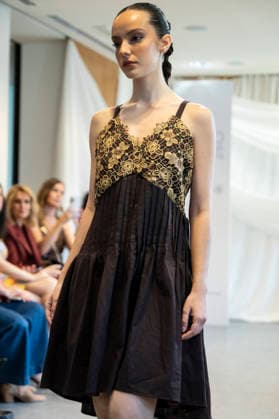 Summer Fashion Week Latam 2026 in Madrid, Spain - 6 MAY 2026. A model walks the runway at the Paulina Luna fashion show during the Summer Fashion Week Latam 2026 at the Pons Foundation . Madrid Spain Copyright: xAtilanoxGarciax xSOPAxImagesx photos17741