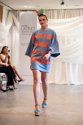 Summer Fashion Week Latam 2026 in Madrid, Spain - 6 MAY 2026. A model walks the runway at the Agatha Ruiz de la Prada fashion show during the Summer Fashion Week Latam 2026 at the Pons Foundation. Madrid Spain Copyright: xAtilanoxGarciax xSOPAxImagesx photos17752