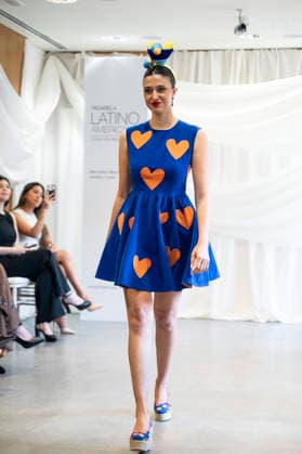 Summer Fashion Week Latam 2026 in Madrid, Spain - 6 MAY 2026. A model walks the runway at the Agatha Ruiz de la Prada fashion show during the Summer Fashion Week Latam 2026 at the Pons Foundation. Madrid Spain Copyright: xAtilanoxGarciax xSOPAxImagesx photos17762